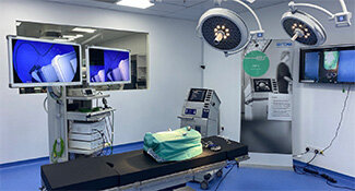 There is an operation theater with our products. 