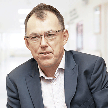 Portrait of Dr. Marcin Misiek, Head of the Department of Gynecology at Holy Cross Cancer Center in Kielce, Poland.